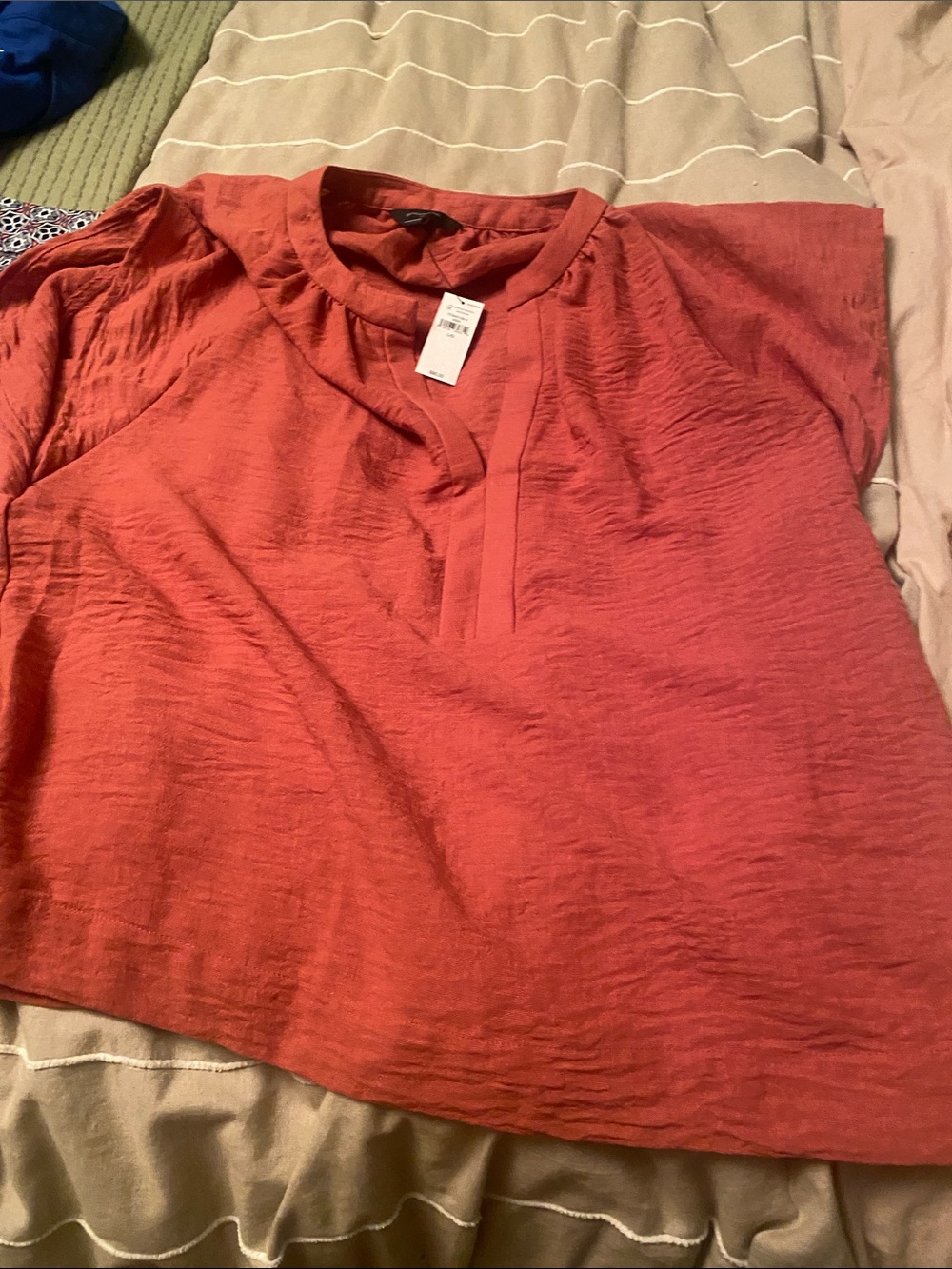 Banana republic Women’s Short-Sleeve Textured Top in coral